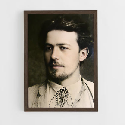 ap-anton chekhov-3 cadre Bois foncé