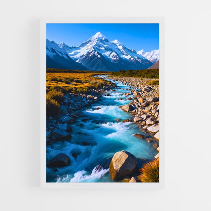 ap-aoraki mount cook-2 cadre Blanc