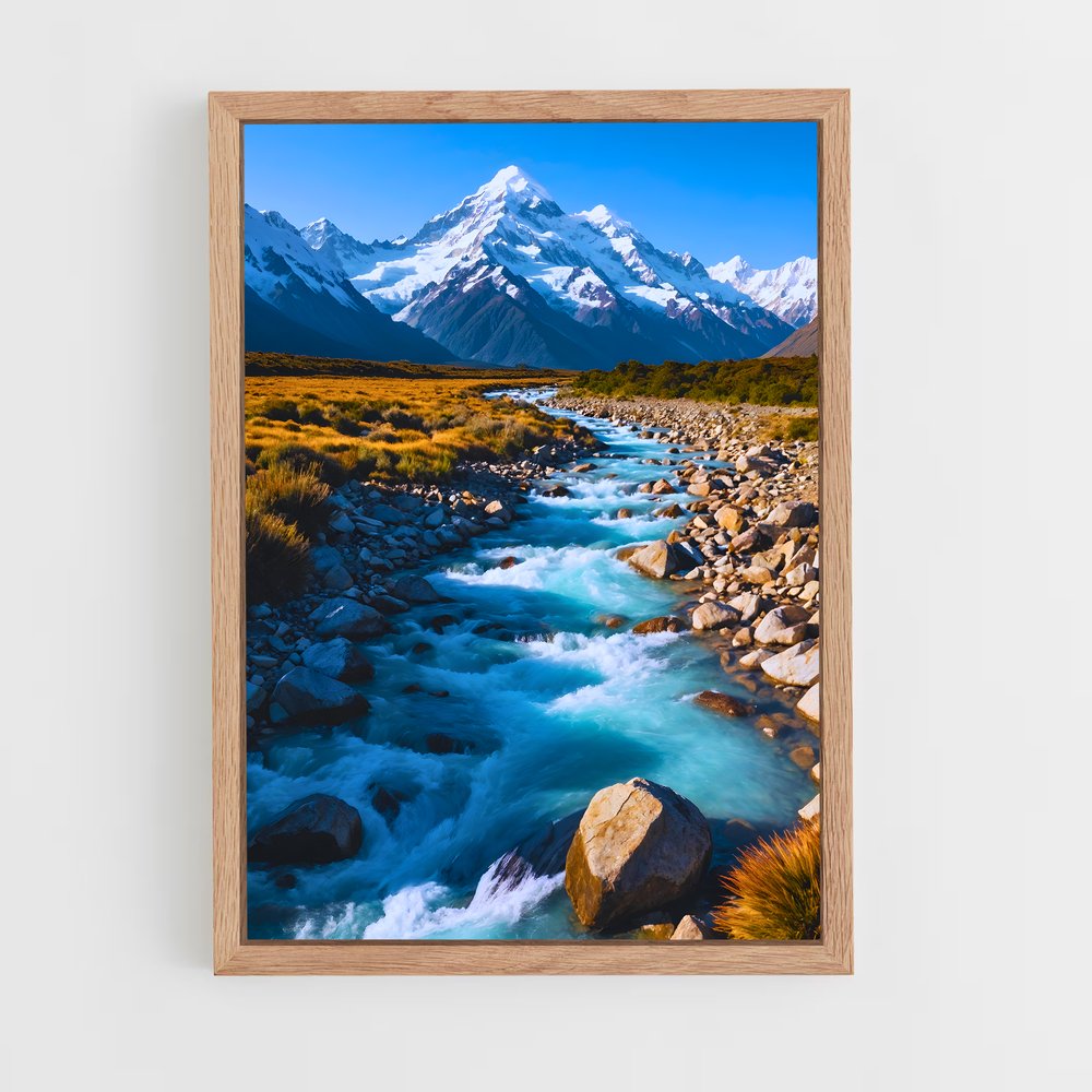 ap-aoraki mount cook-2 cadre Bois clair