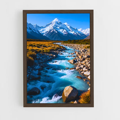 ap-aoraki mount cook-2 cadre Bois foncé