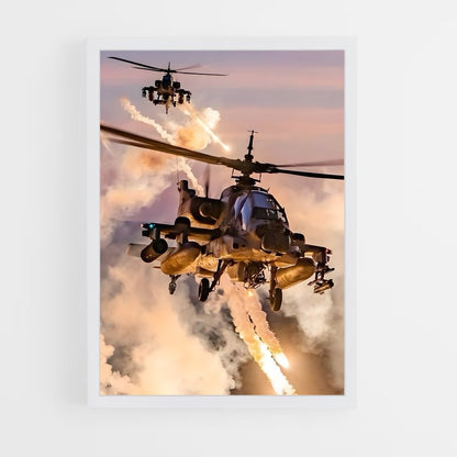 ap-apache ah-64-1 cadre Blanc