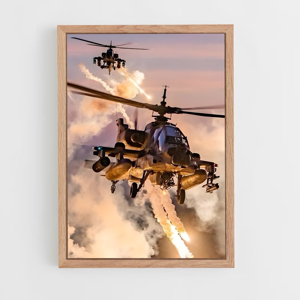 ap-apache ah-64-1 cadre Bois clair