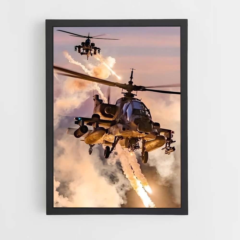 ap-apache ah-64-1 cadre Noir