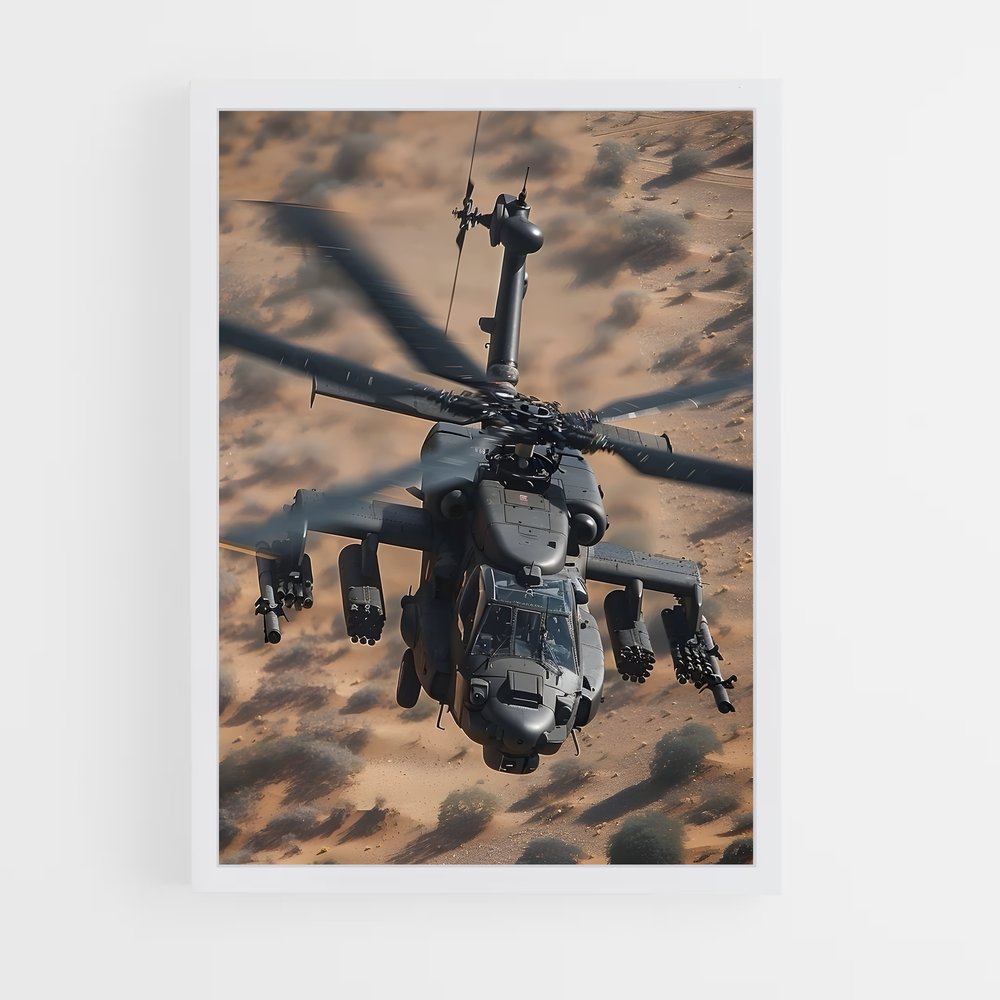 ap-apache ah-64-3 cadre Blanc