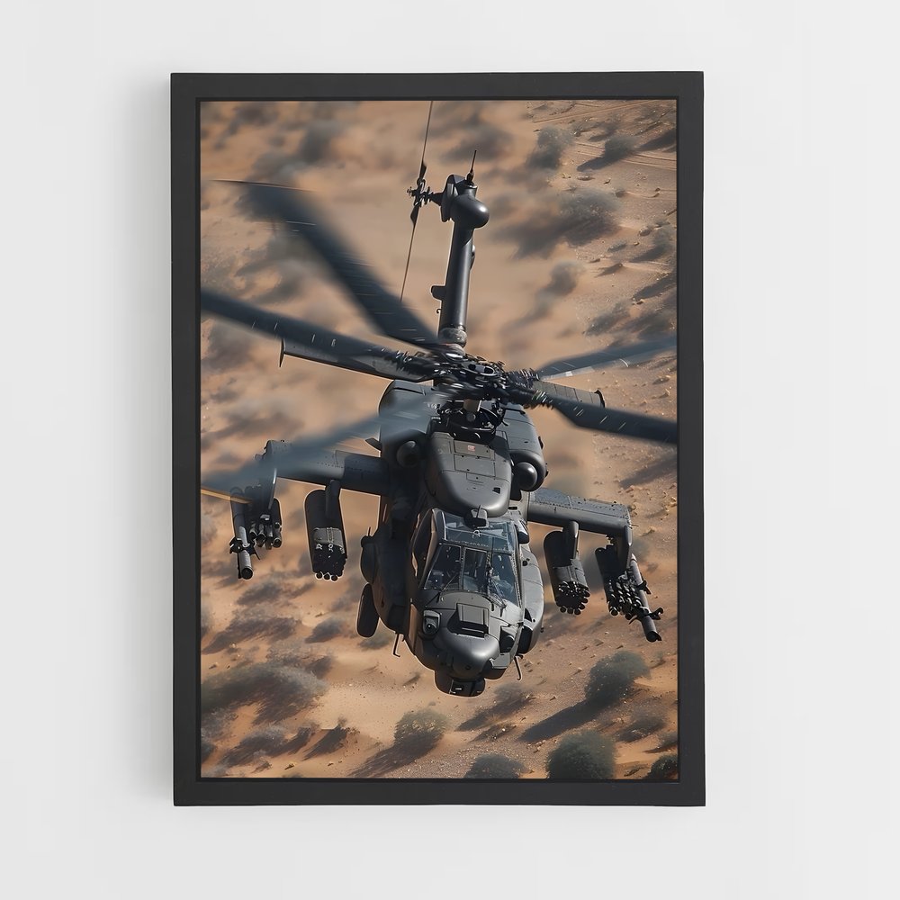 ap-apache ah-64-3 cadre Noir
