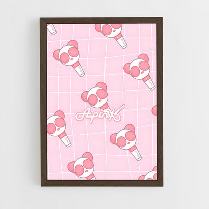 ap-apink-1 cadre Bois foncé