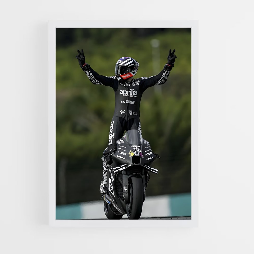 ap-aprilia racing-1 cadre Blanc