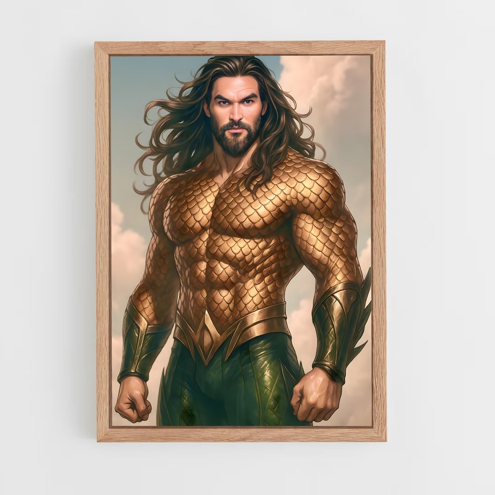 ap-aquaman-14 cadre Bois clair