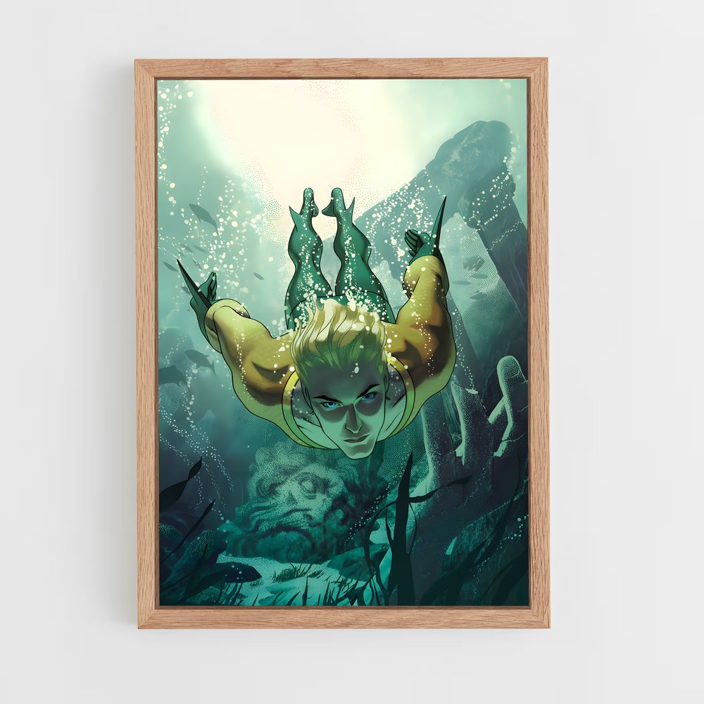 ap-aquaman-4 cadre Bois clair