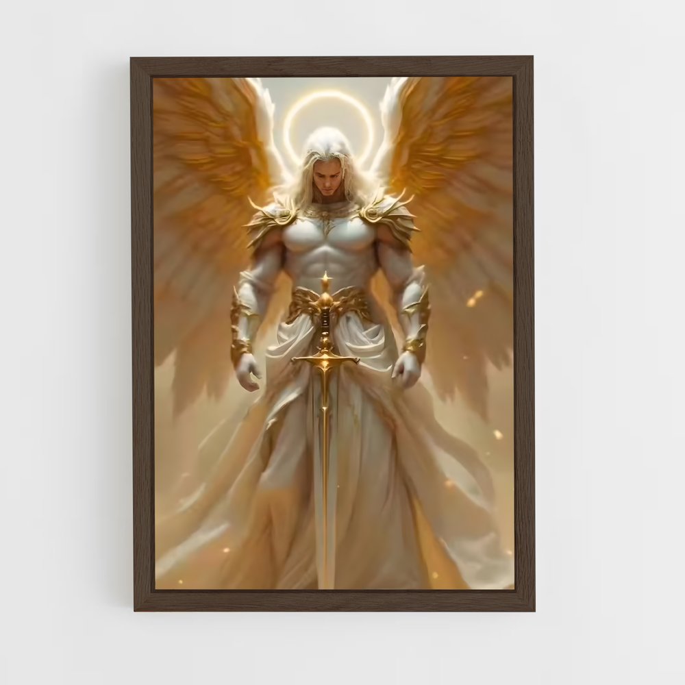 ap-archangel michael-6 cadre Bois foncé