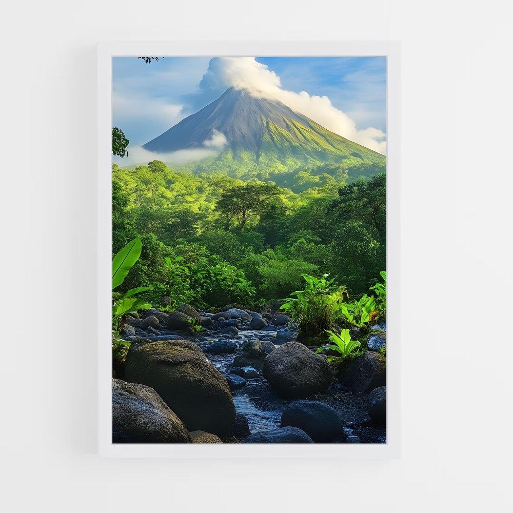 ap-arenal volcano-2 cadre Blanc