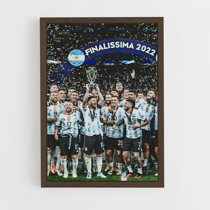 ap-argentina national football team-11 cadre Bois foncé
