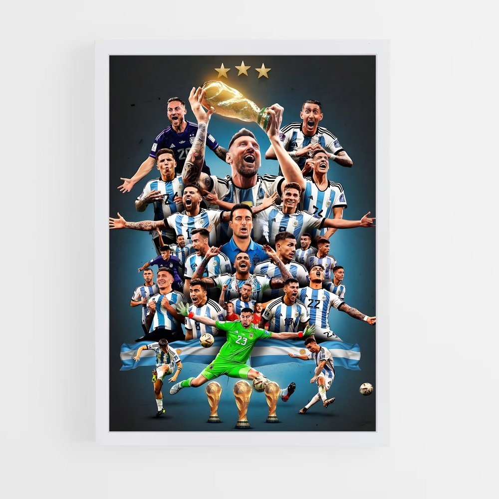 ap-argentina national football team-5 cadre Blanc