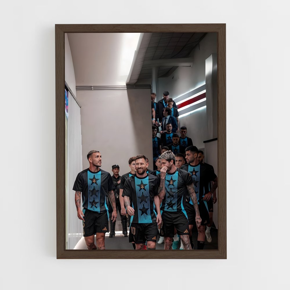 ap-argentina national football team-7 cadre Bois foncé