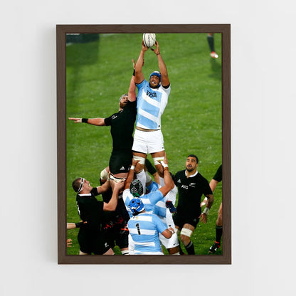 ap-argentina national rugby team-2 cadre Bois foncé