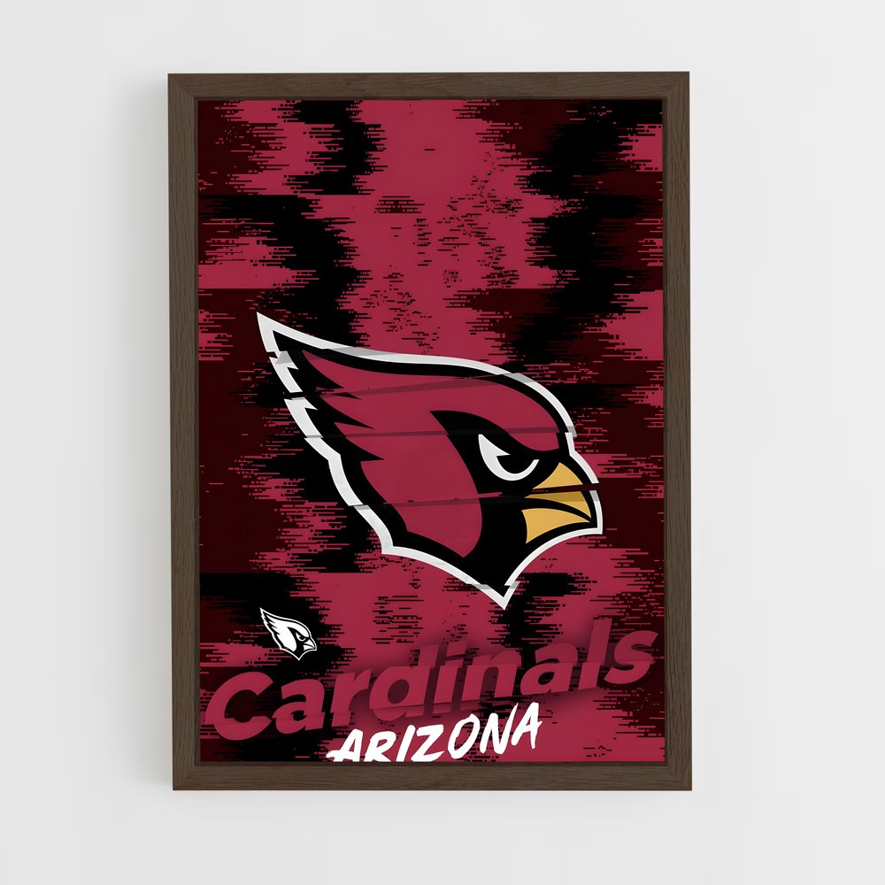 ap-arizona cardinals-3 cadre Bois foncé