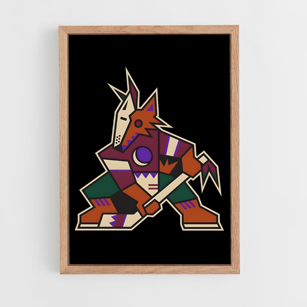 ap-arizona coyotes-7 cadre Bois clair