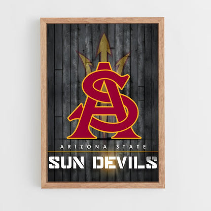 ap-arizona state sun devils-5 cadre Bois clair