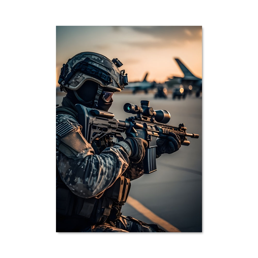 Poster L'Homme Camouflé