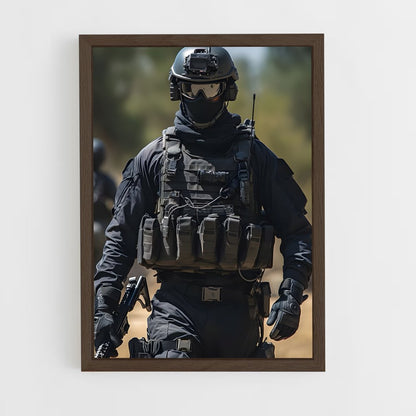 ap-army soldier-11 cadre Bois foncé