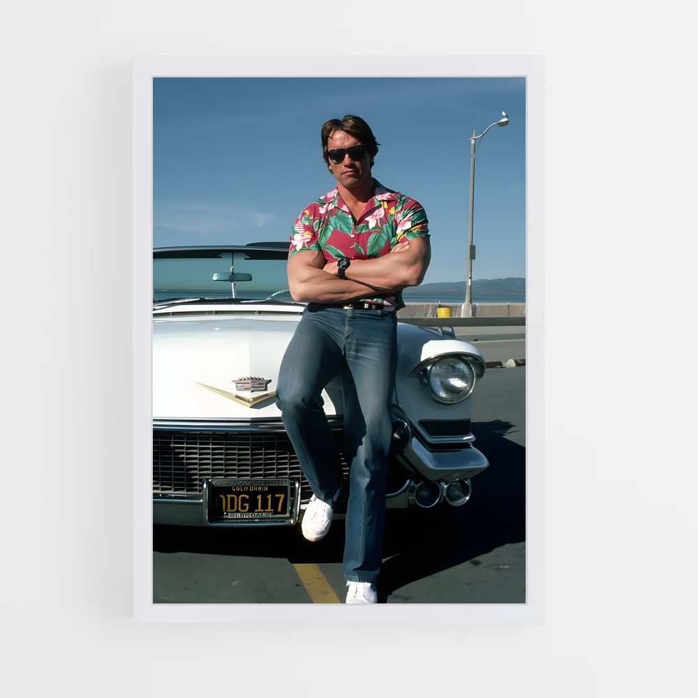 ap-arnold schwarzenegger-5 cadre Blanc