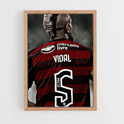 ap-arturo vidal-7 cadre Bois clair