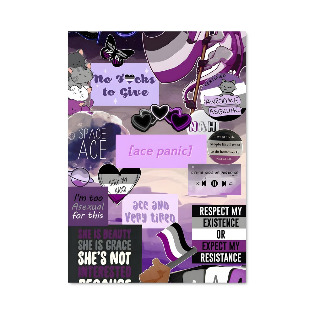 Poster Vibes Asexuelles