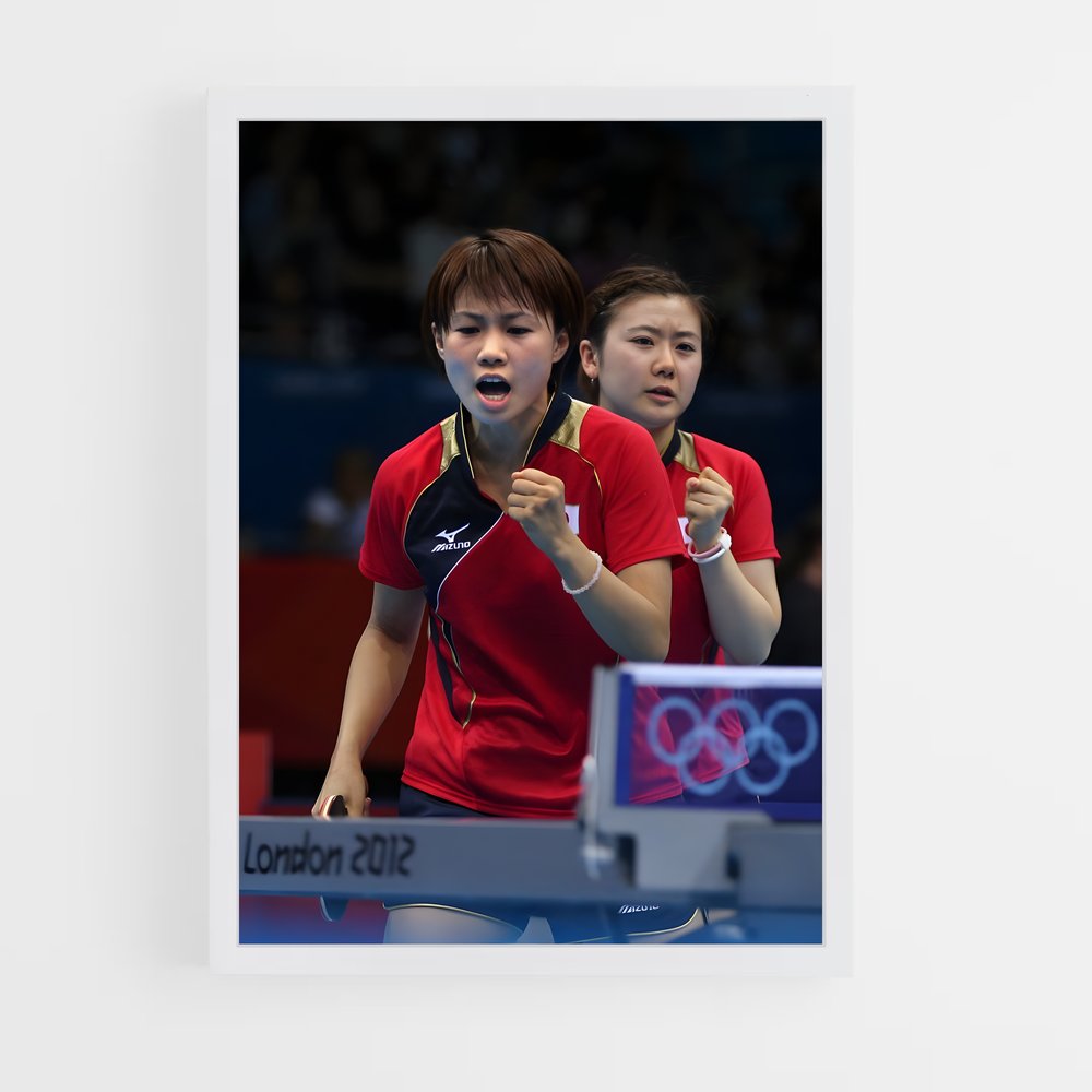 ap-asian games table tennis-3 cadre Blanc