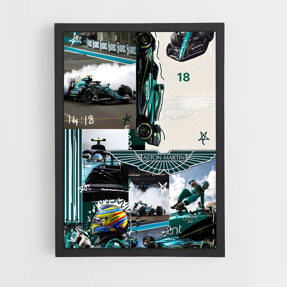 ap-aston martin f1 team-1 cadre Noir