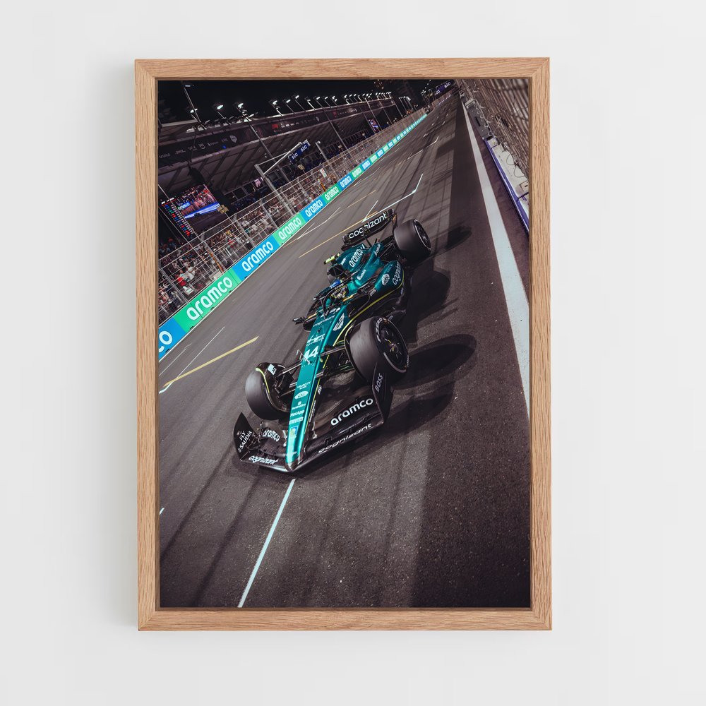 ap-aston martin f1 team-5 cadre Bois clair