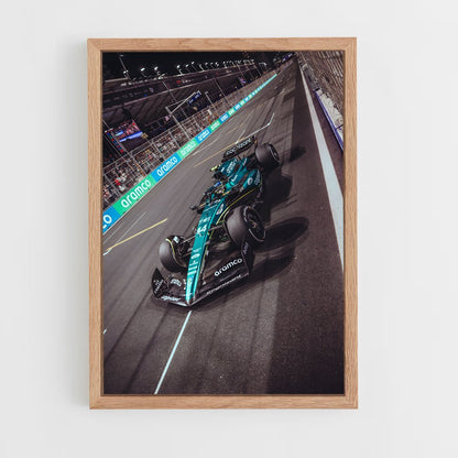 ap-aston martin f1 team-5 cadre Bois clair