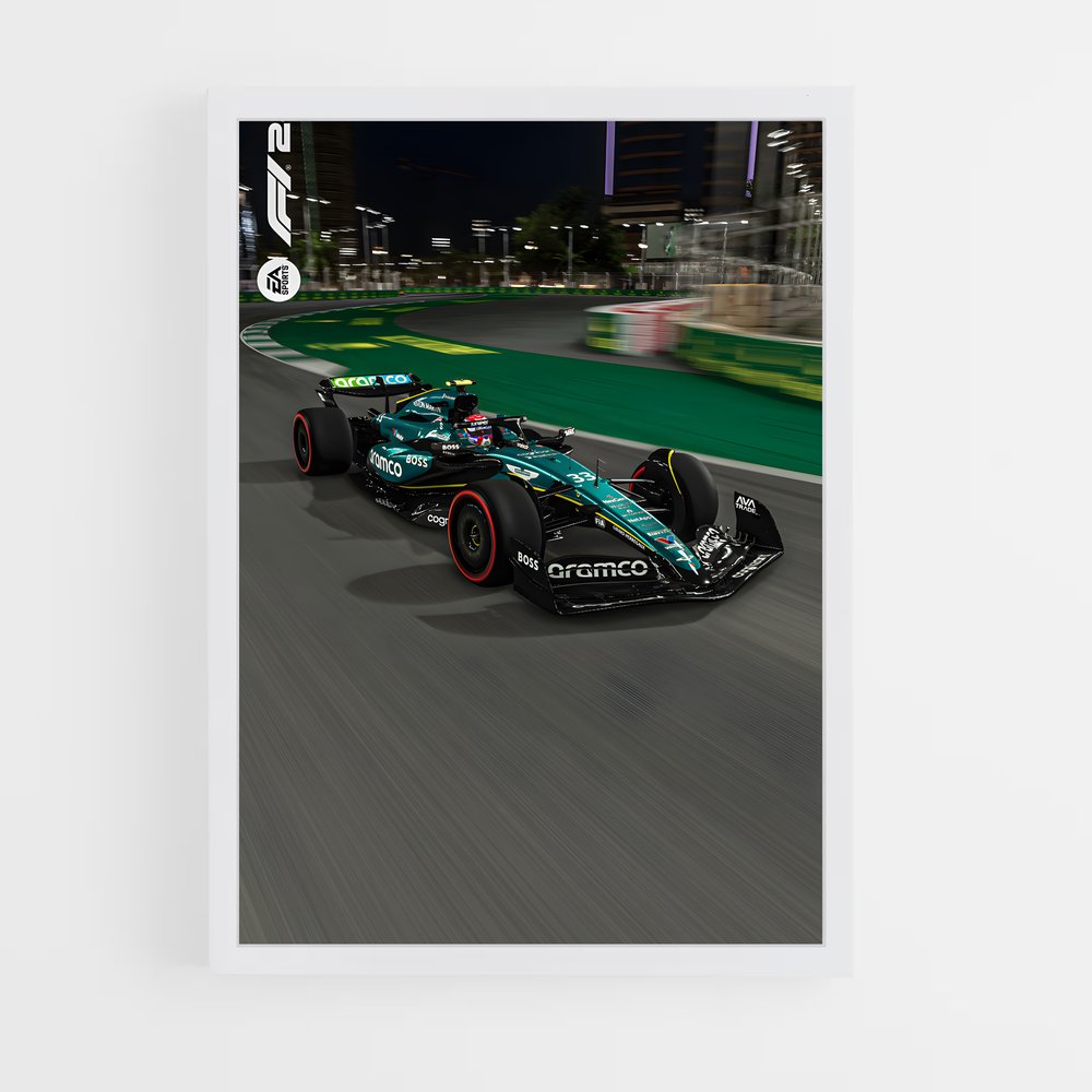 ap-aston martin f1 team-8 cadre Blanc