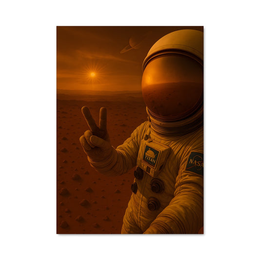 Poster Astronaute en Voyage
