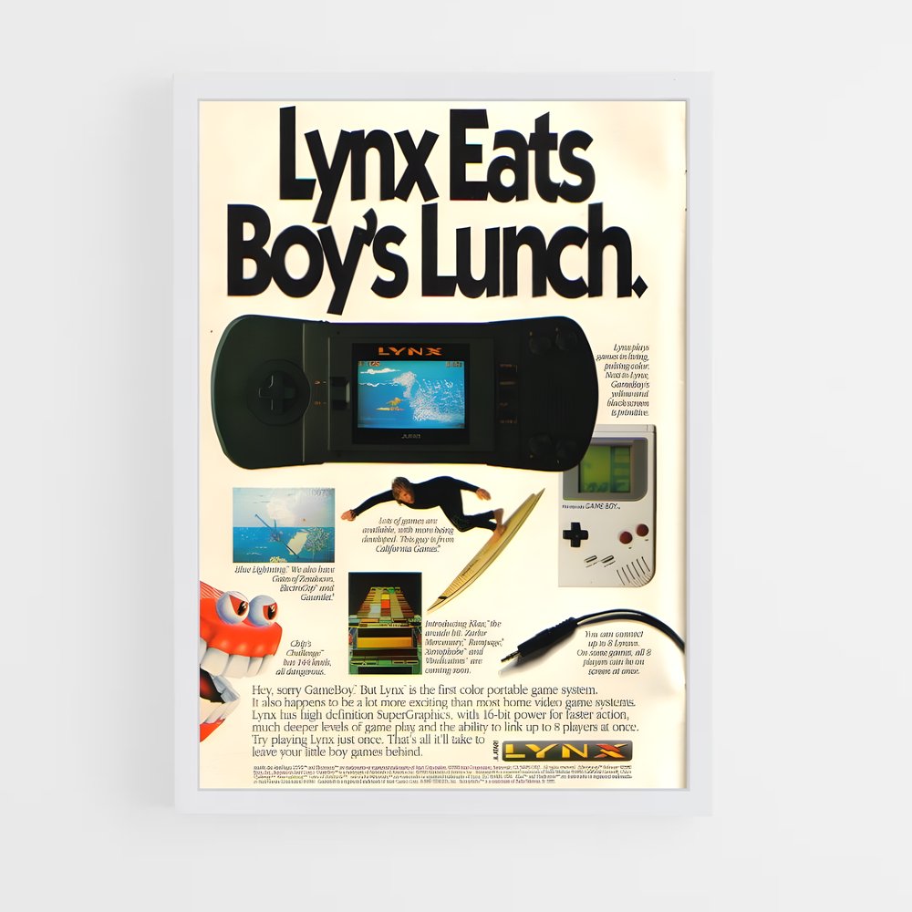 ap-atari lynx-1 cadre Blanc