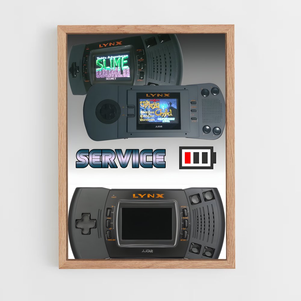 ap-atari lynx-2 cadre Bois clair