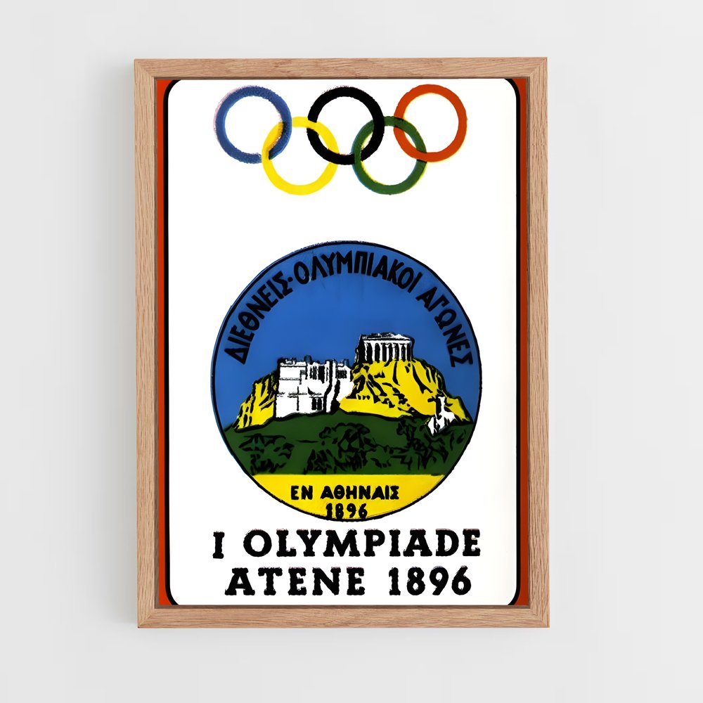 ap-athens 1896-1 cadre Bois clair