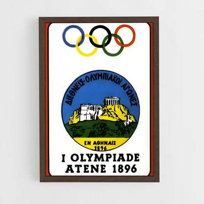 ap-athens 1896-1 cadre Bois foncé