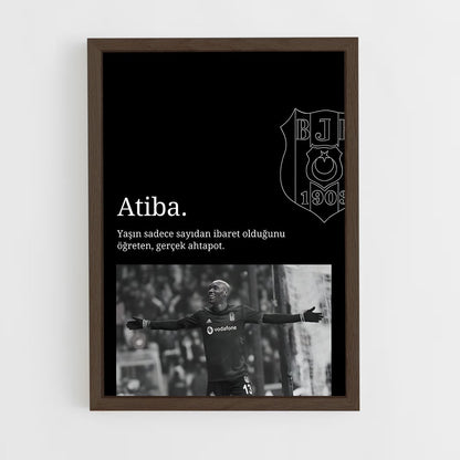 ap-atiba hutchinson-9 cadre Bois foncé