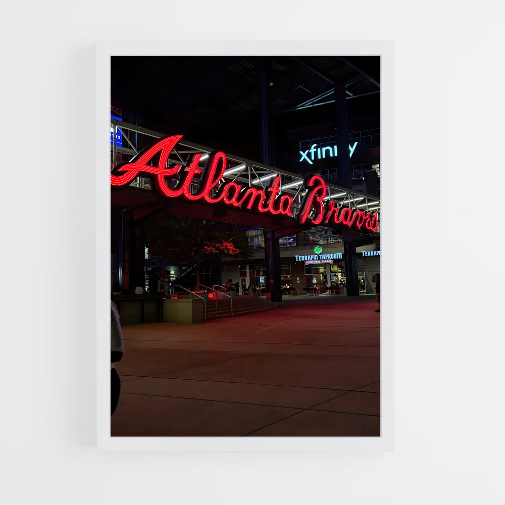 ap-atlanta braves-1 cadre Blanc