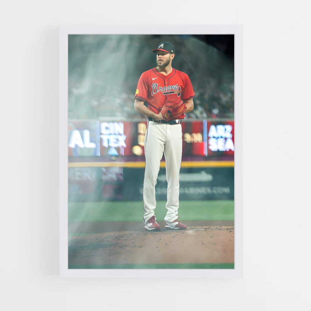 ap-atlanta braves-9 cadre Blanc