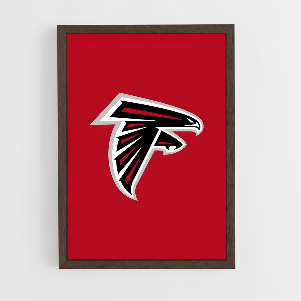 ap-atlanta falcons-4 cadre Bois foncé