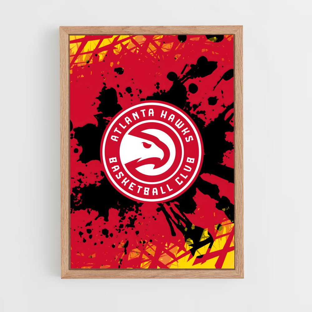 ap-atlanta hawks-1 cadre Bois clair