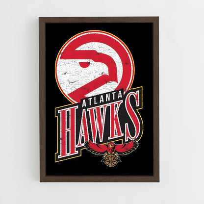 ap-atlanta hawks-2 cadre Bois foncé