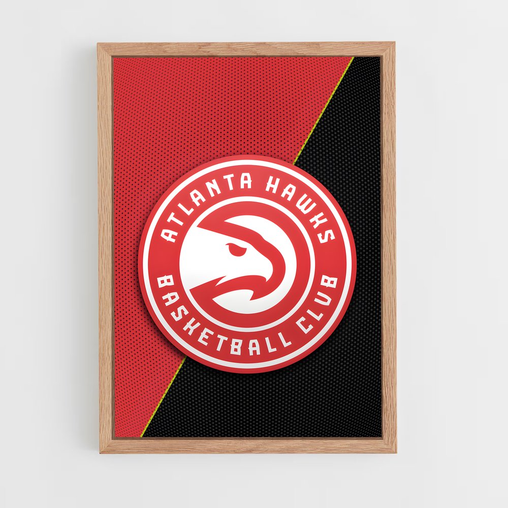 ap-atlanta hawks-3 cadre Bois clair