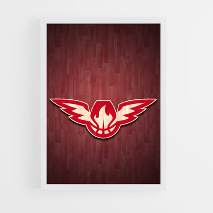ap-atlanta hawks-6 cadre Blanc