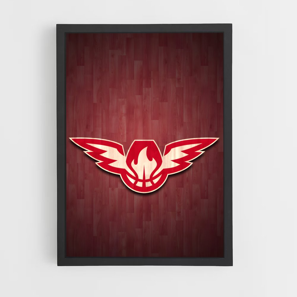 ap-atlanta hawks-6 cadre Noir