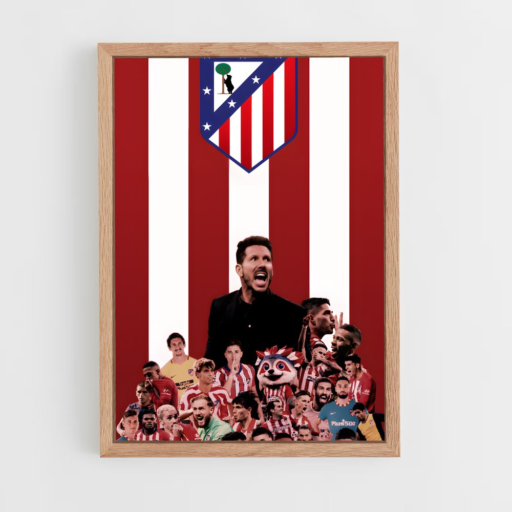 ap-atletico madrid cf-8 cadre Bois clair