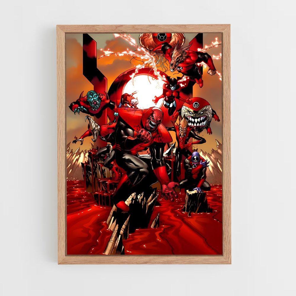 ap-atrocitus red lantern-9 cadre Bois clair