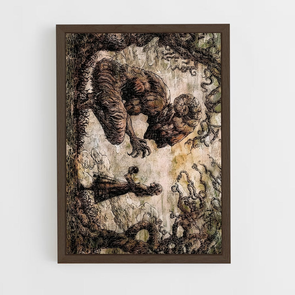 ap-attack on titan-9 cadre Bois foncé