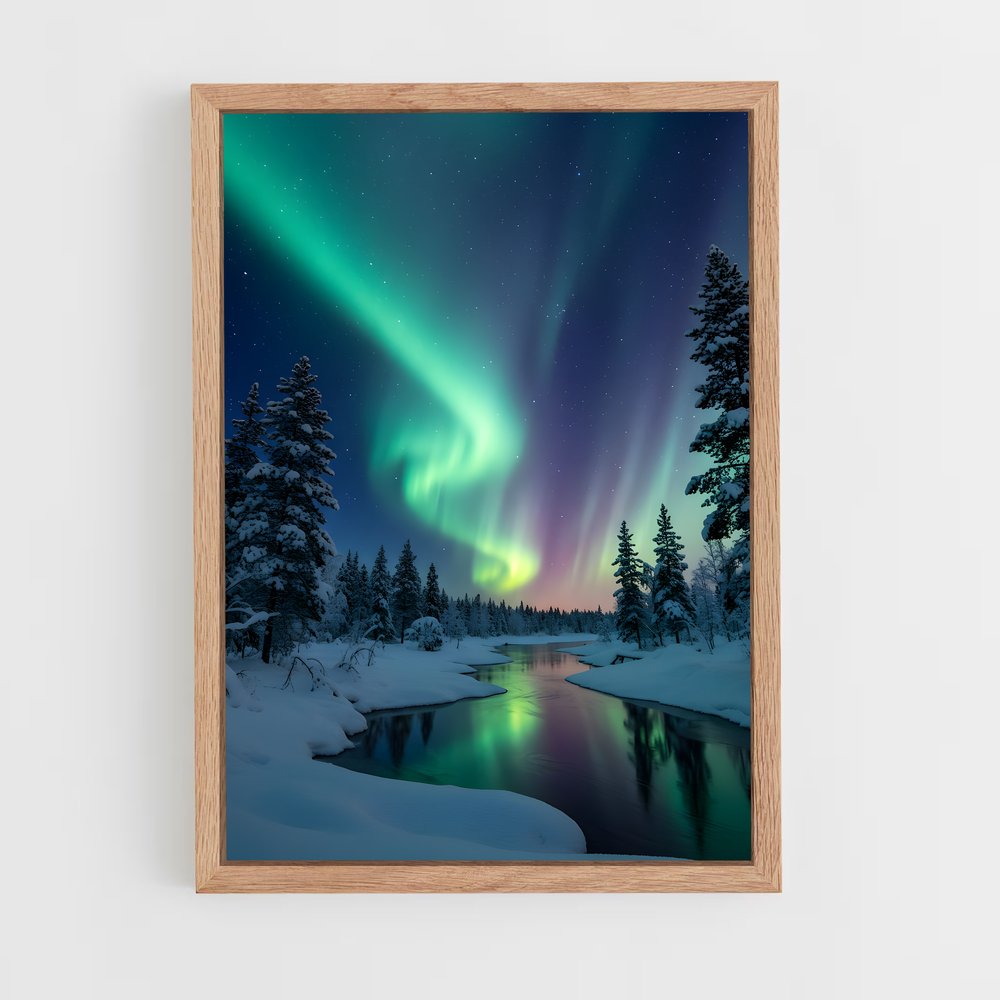 ap-aurora borealis-1 cadre Bois clair